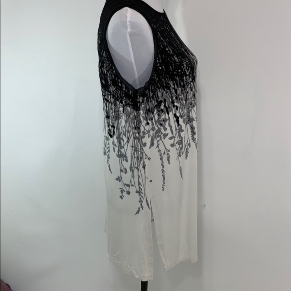 Lisa Rinna Collection Reverse Boarder Print tunic - Picture 2 of 7